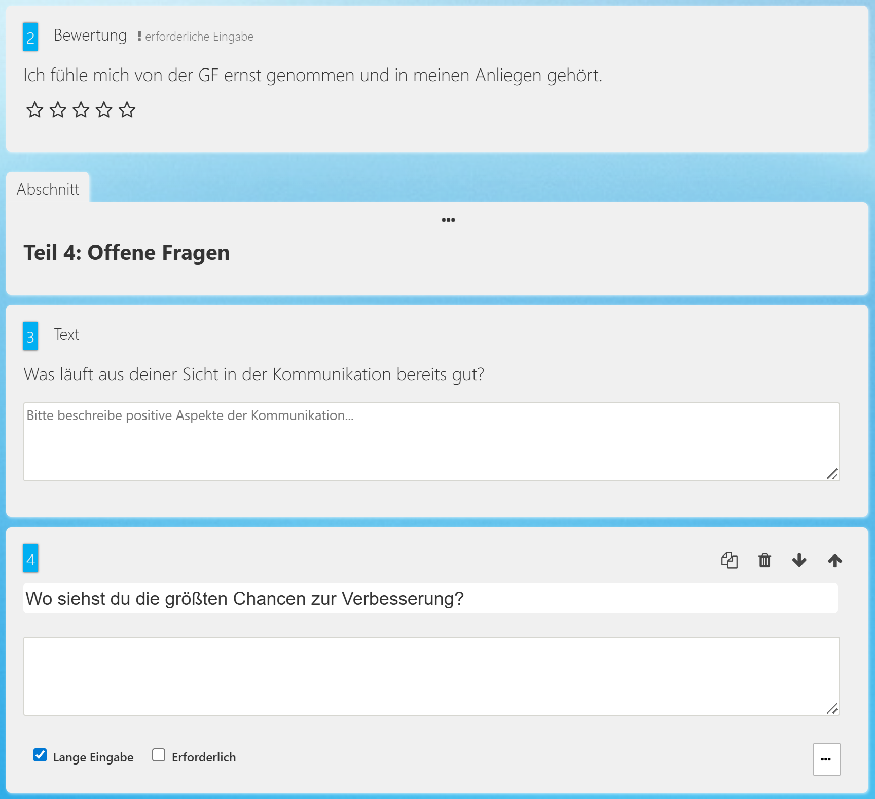 … oder gehen Sie direkt in die Details für jede Frage.